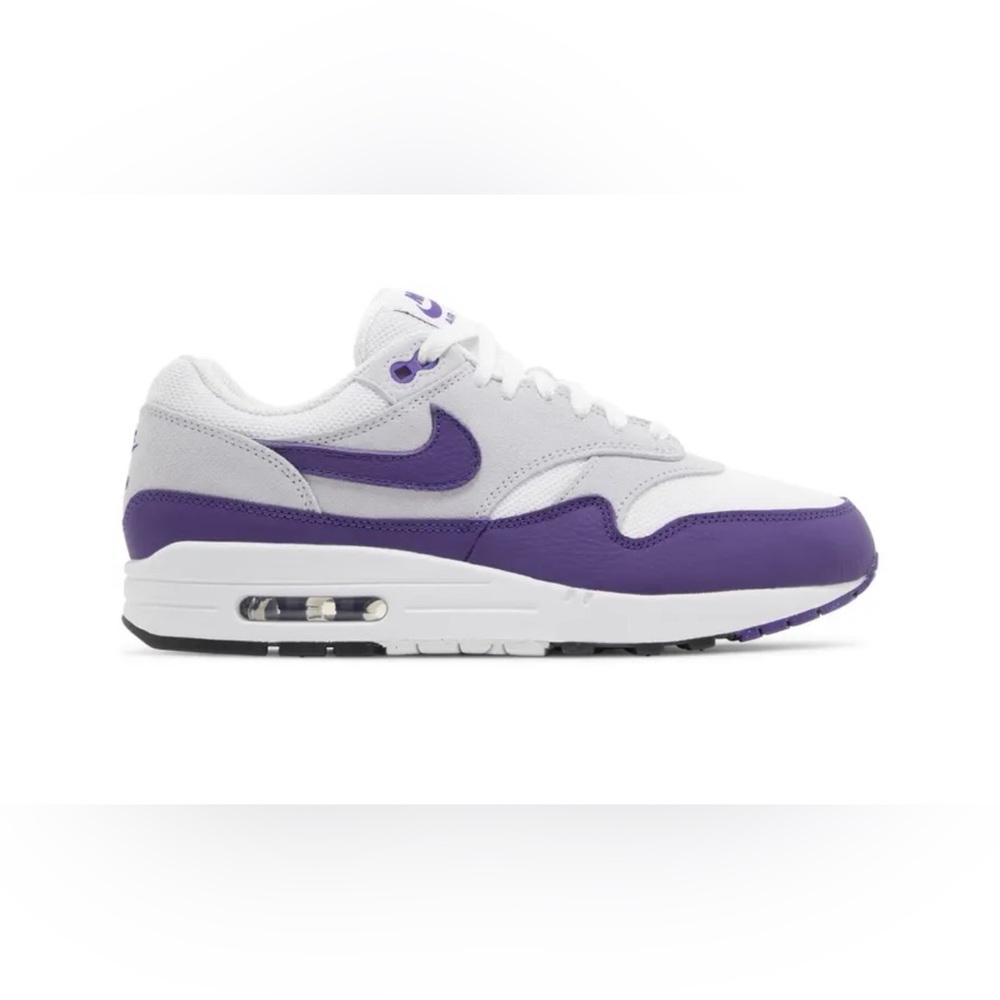 Nike Air White and Purple Sneakers